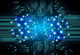科技感电路板发光特效