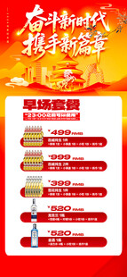 马年酒水优惠套餐海报 