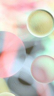 梦幻多彩圆形抽象图案