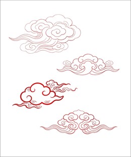 中式传统云纹图案设计