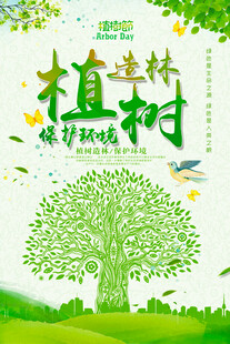 植树造林宣传海报