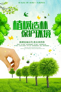 植树造林呵护绿色环境