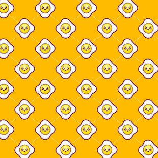 荷包蛋图案背景