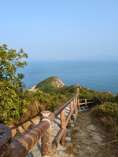 海边山间步道美景