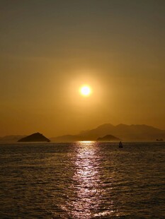 海上落日美景