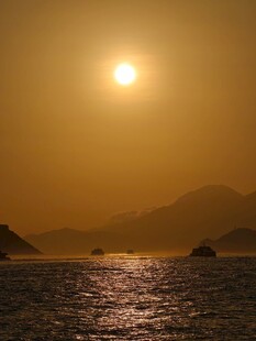海上落日美景