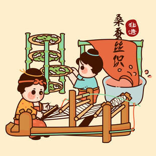 桑蚕丝织