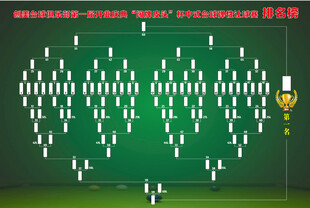 绿色心形排列的多米诺骨牌