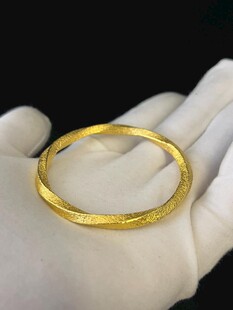 金银饰品手工打金银加工金手镯