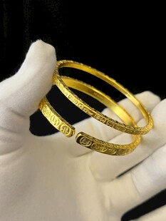 金银饰品手工打金银加工金手镯