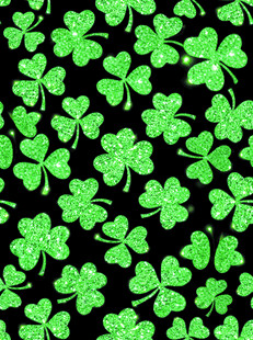 绿色三叶草图案背景