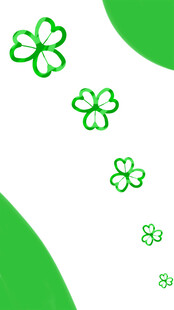 绿色三叶草背景图案