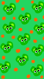 绿色笑脸图案背景