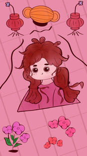 女孩的甜美中式浪漫幻想