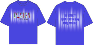 个性印花T恤展示