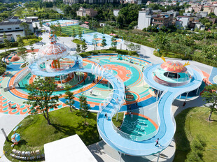 水上乐园全景俯瞰图
