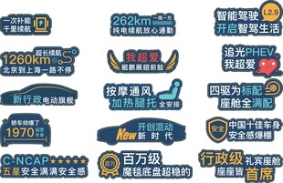 汽车手举牌