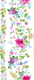 花卉图案布料纹理