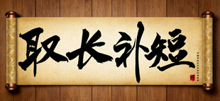取长补短中国传统艺术书法毛笔字