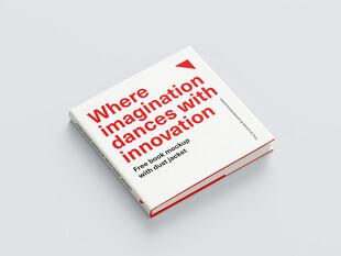 正方形书籍图册封面展示样机