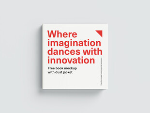 正方形书籍图册封面展示样机