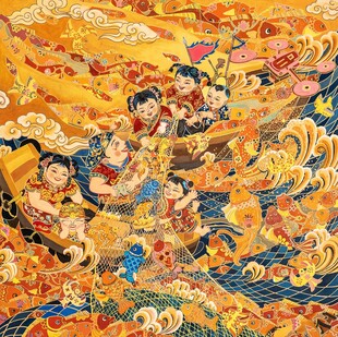 绚丽佛教题材壁画艺术