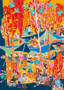 绚丽多彩的奇幻森林场景