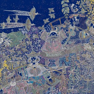 古代繁华市井织锦图