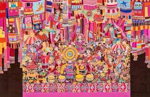 缤纷多彩的节日庆典场景