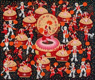 热闹传统庆典场景画面