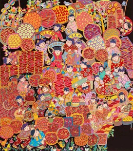 传统热闹的节日庆典场景