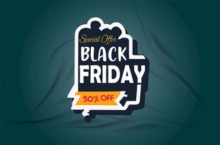 黑色星期五促销标志