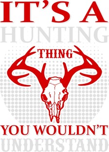 狩猎主题个性标语图案