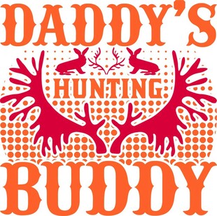爸爸的狩猎伙伴图案设计