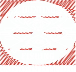 红色条纹圆形图案设计