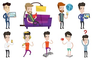 多样人物展现不同状态