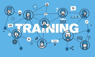 培训相关图标与文本设计