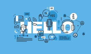 你好主题的创意图标设计