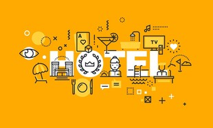 酒店主题创意插画设计