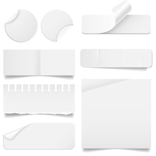 多样白色纸品模板展示