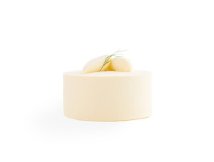 精致奶油蛋糕 点缀柠檬片