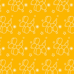 动物气球图案背景