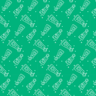绿色背景上的重复图案