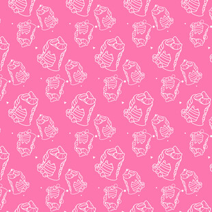 粉色相机图案花卉背景图