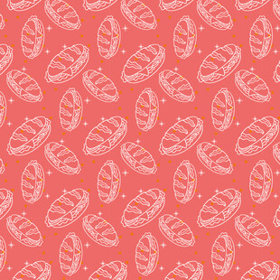 粉色贝壳图案无缝背景