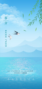 碧海蓝天飞鸟诗意风景
