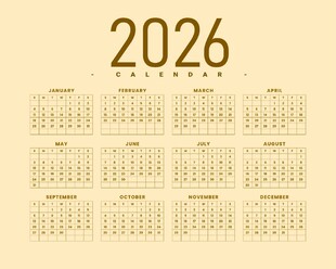 日历模板  挂历设计