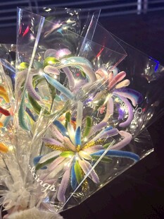 彩色烟花棒花束