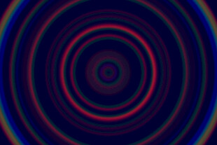 炫彩同心圆环图案