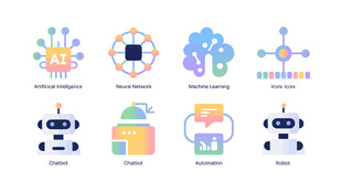 机器人与科技元素